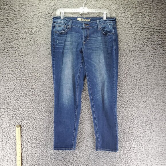 Old Navy Jeans Womens Size 6 Blue The Boyfriend Classic Fit Stretch Denim - Picture 1 of 12